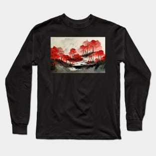 Red maple forest Long Sleeve T-Shirt